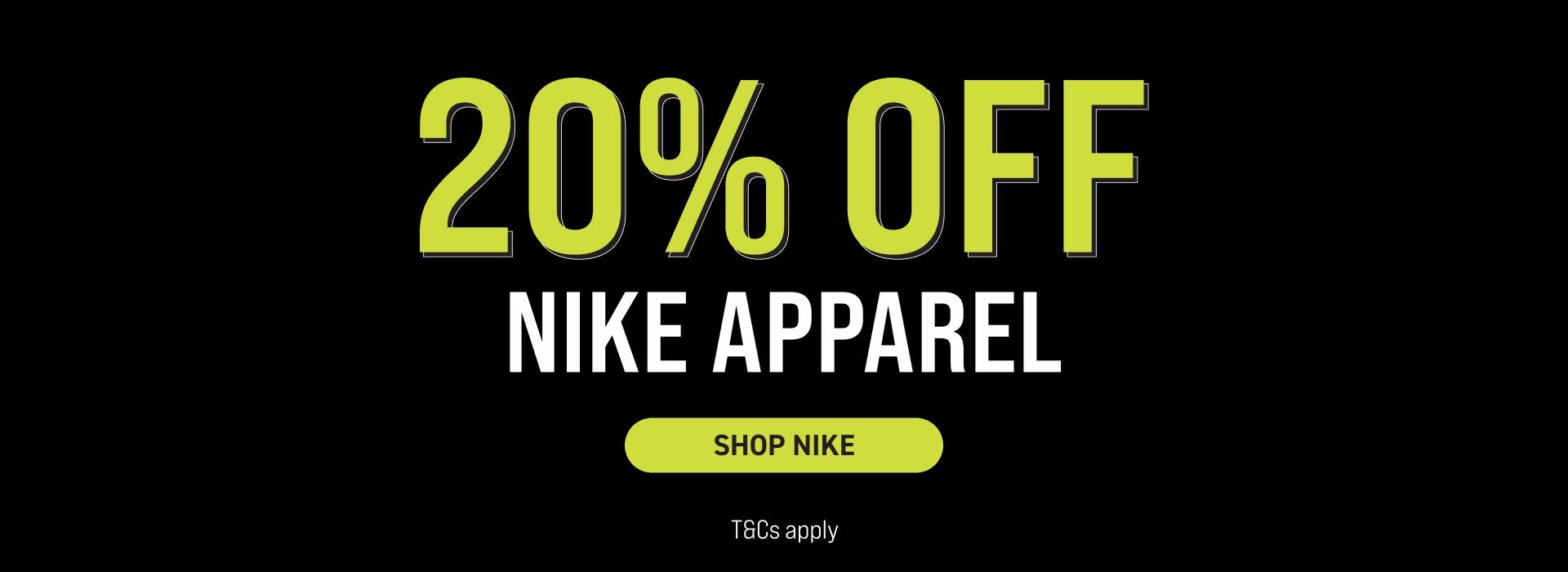 20% Off All Nike Apparel - Shop Kids, Mens, & Womens.