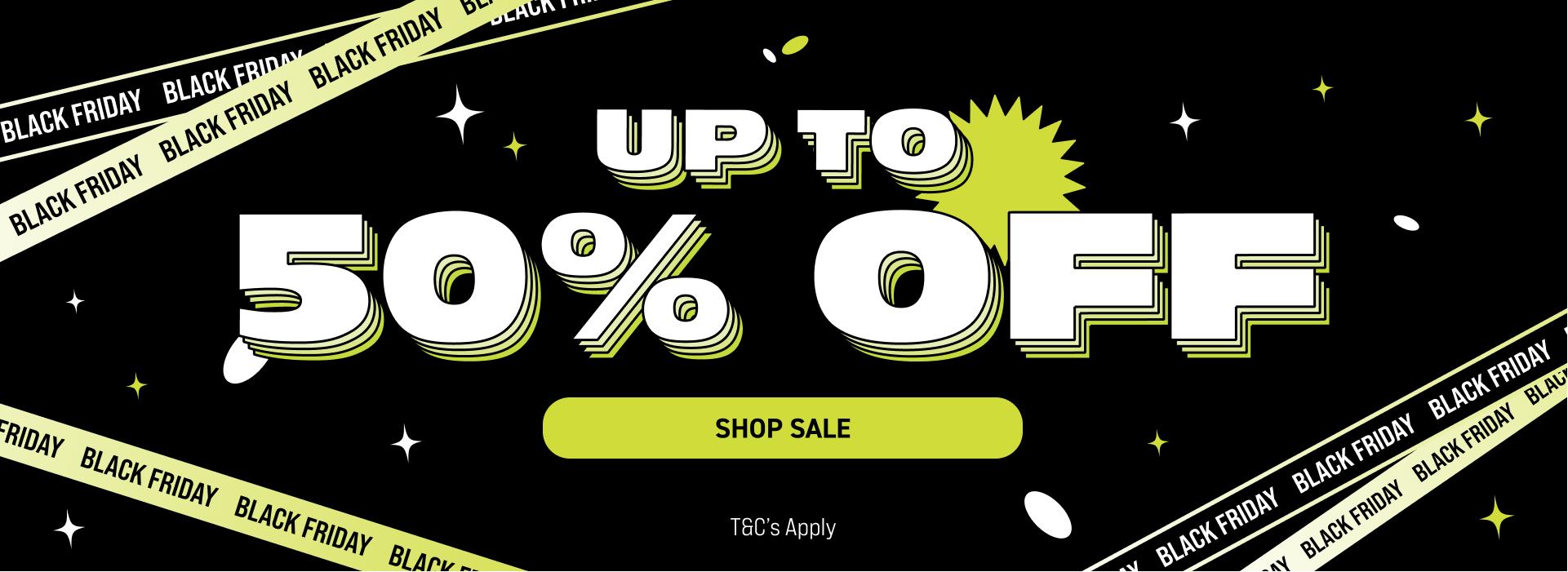 up to 50% off