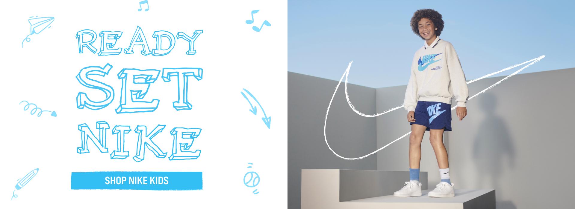 Ready, Set, NIKE. Shop Nike Kids!