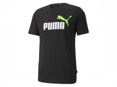 Puma Mens Essentials+ 2 Colour Logo Tee