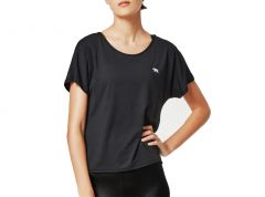 WOMENS FLIP IT AND REVERSE IT CROPPED WORKOUT TEE