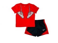 INFANT SPORT FOOTWEAR TEE SHORT SET