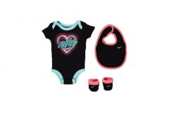 BODYSUIT, BIB AND BOOTIES 3PC SET