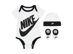 Nike Baby (0-6M) Bodysuit, Hat and Booties Box Set