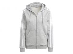 Adidas Men's Essentials 3-Stripes Full-Zip Fleece Hoodie