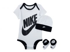 Nike Futura Logo Hat Bodysuit Boodie 3 Piece Set