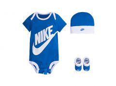 Nike Futura Logo Hat Bodysuit Boodie 3 Piece Set