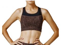 Running Bare Women's "Spectre" Long Line Sports Bra-L