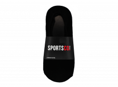 SPORTSCO FOOTIES BLK M 7-11 3pk