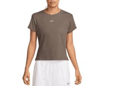 NIKE WOMENS RIB TIGHT SHORTSLEEVE TEE