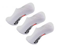 SPORTSCO FOOTIES WHT W 5-10 3pk
