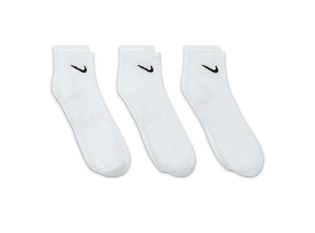 Buy the Nike Nike Adults Everyday Cushioned Training Ankle Socks 3 Pairs Online Sportsco