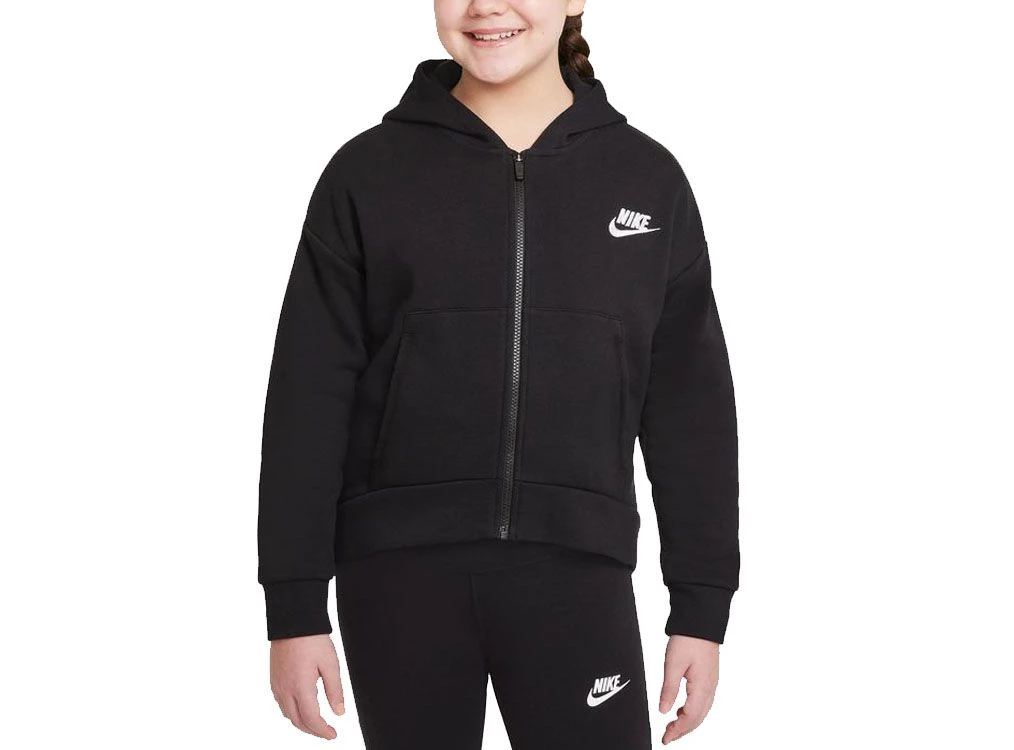 Buy the Nike Nike Kids Sports Wear Club Fleece Zip Up Hoodie Online Sportsco