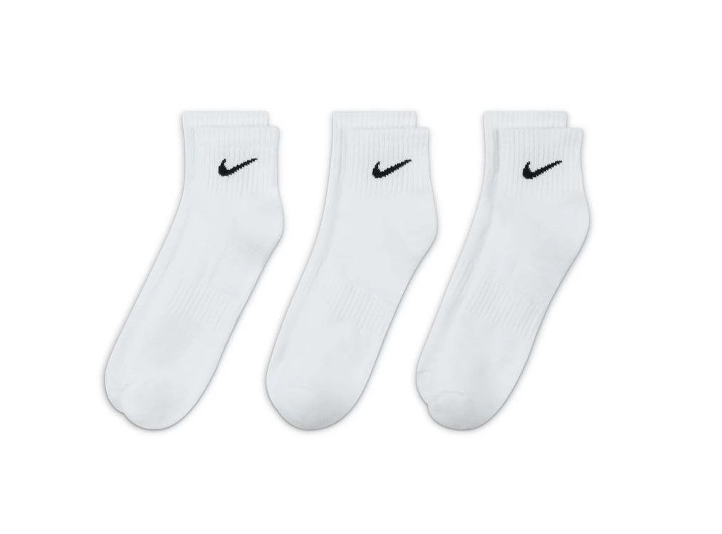 Buy the Nike Nike Adults Everyday Cushioned Training Ankle Socks 3 Pairs Online Sportsco