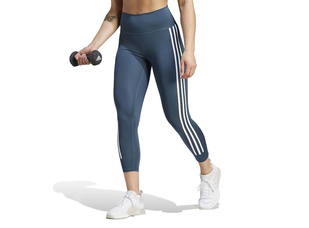 Buy the adidas Adidas Women s Optime 3 Stripes 7 8 Leggings Online Sportsco