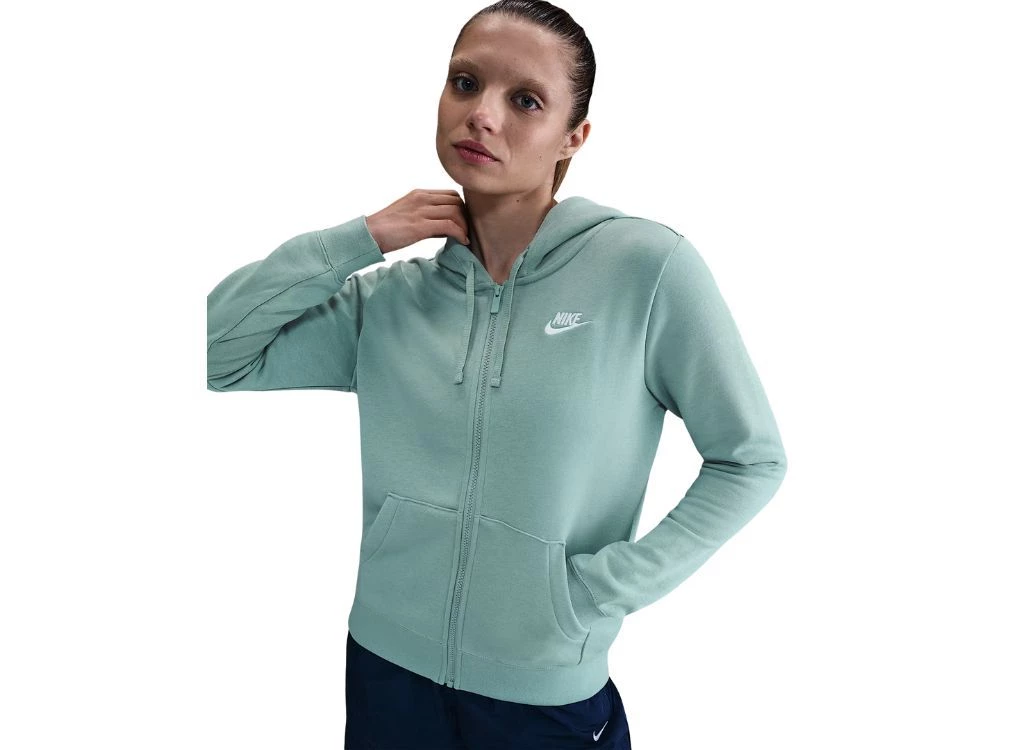 Buy the Nike NIKE WOMENS SPORTSWEAR CLUB FLEECE FULL ZIP HOODIE